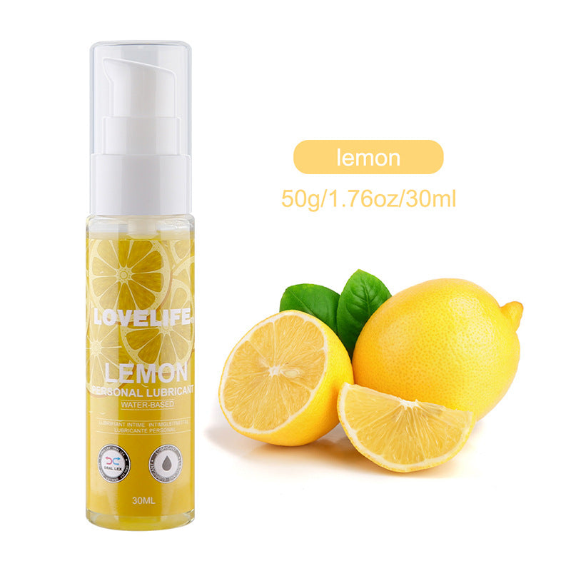 Fruit taste water soluble body lubricant female male
