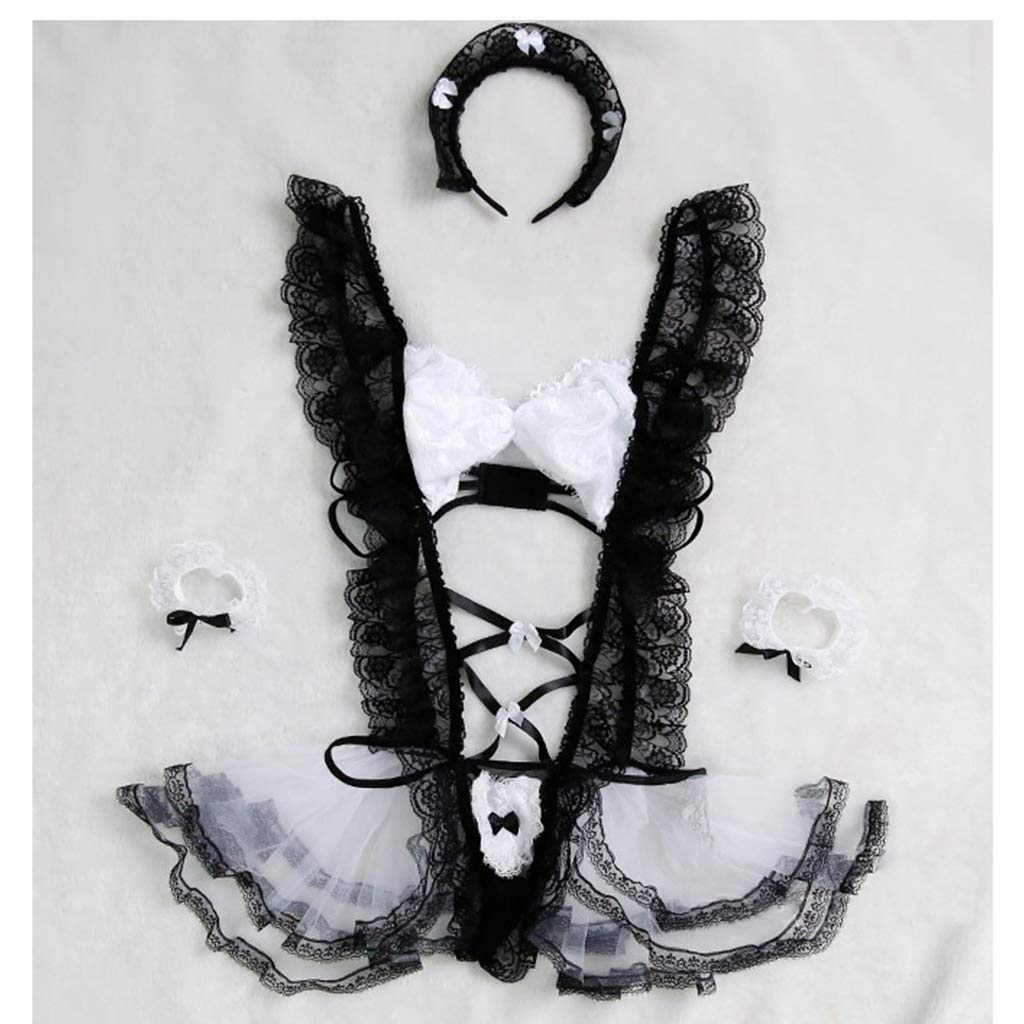 Traje de seducción uniforme de gasa.