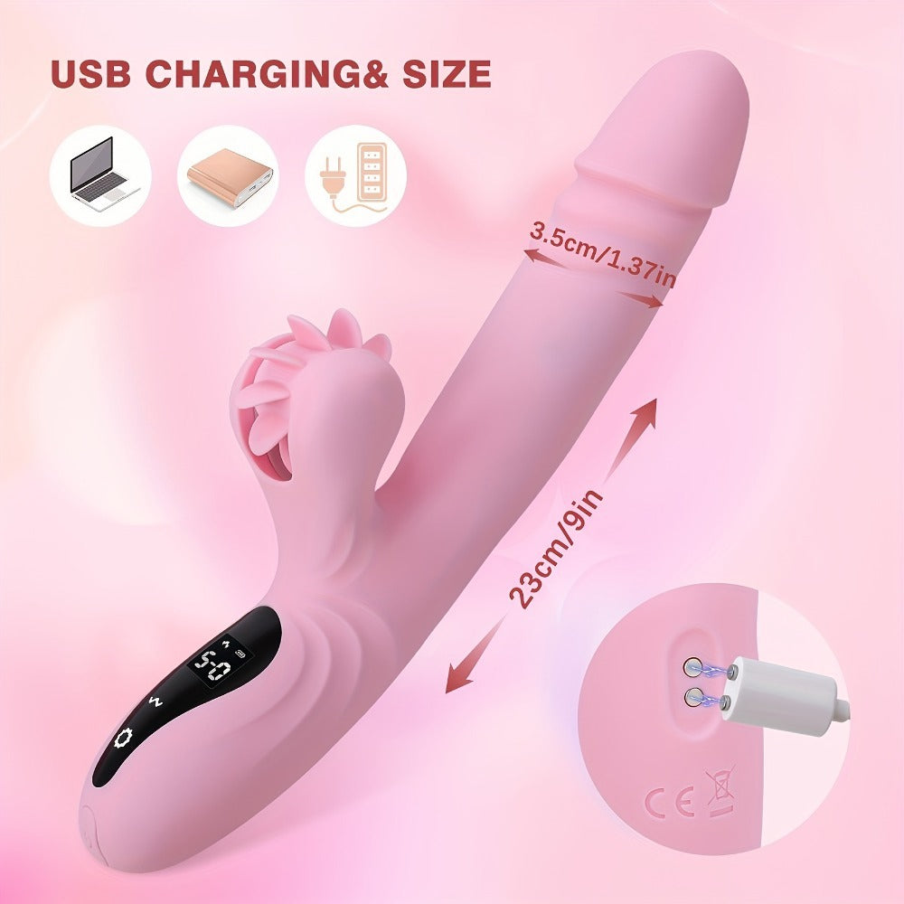 Female Dildo Masturbator with lick mode