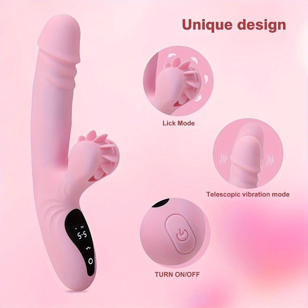 Female Dildo Masturbator with lick mode