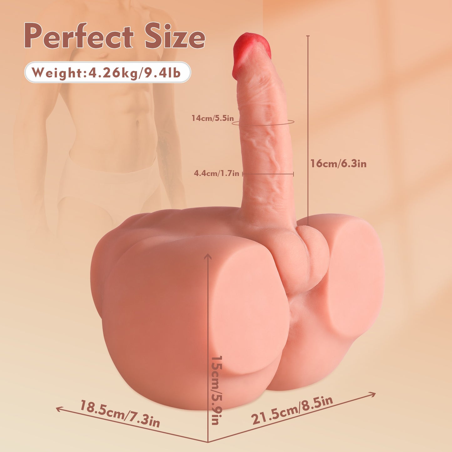 Sex Doll with Silicone Dildo & Butt