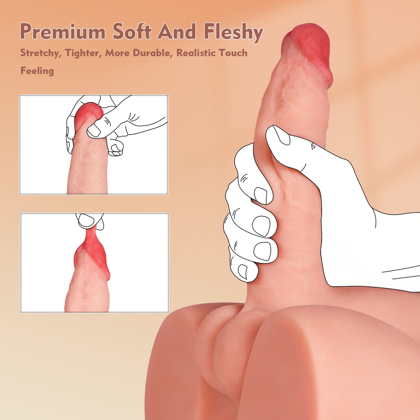 Sex Doll with Silicone Dildo & Butt