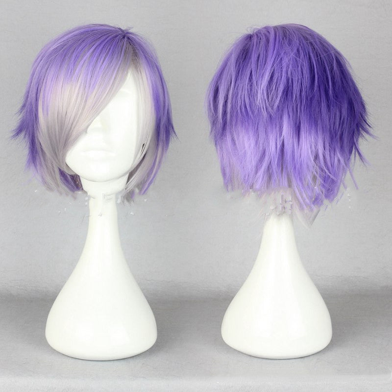 Peluca cosplay de color degradado