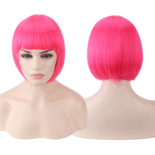 peluca cosplay pelo corto bob