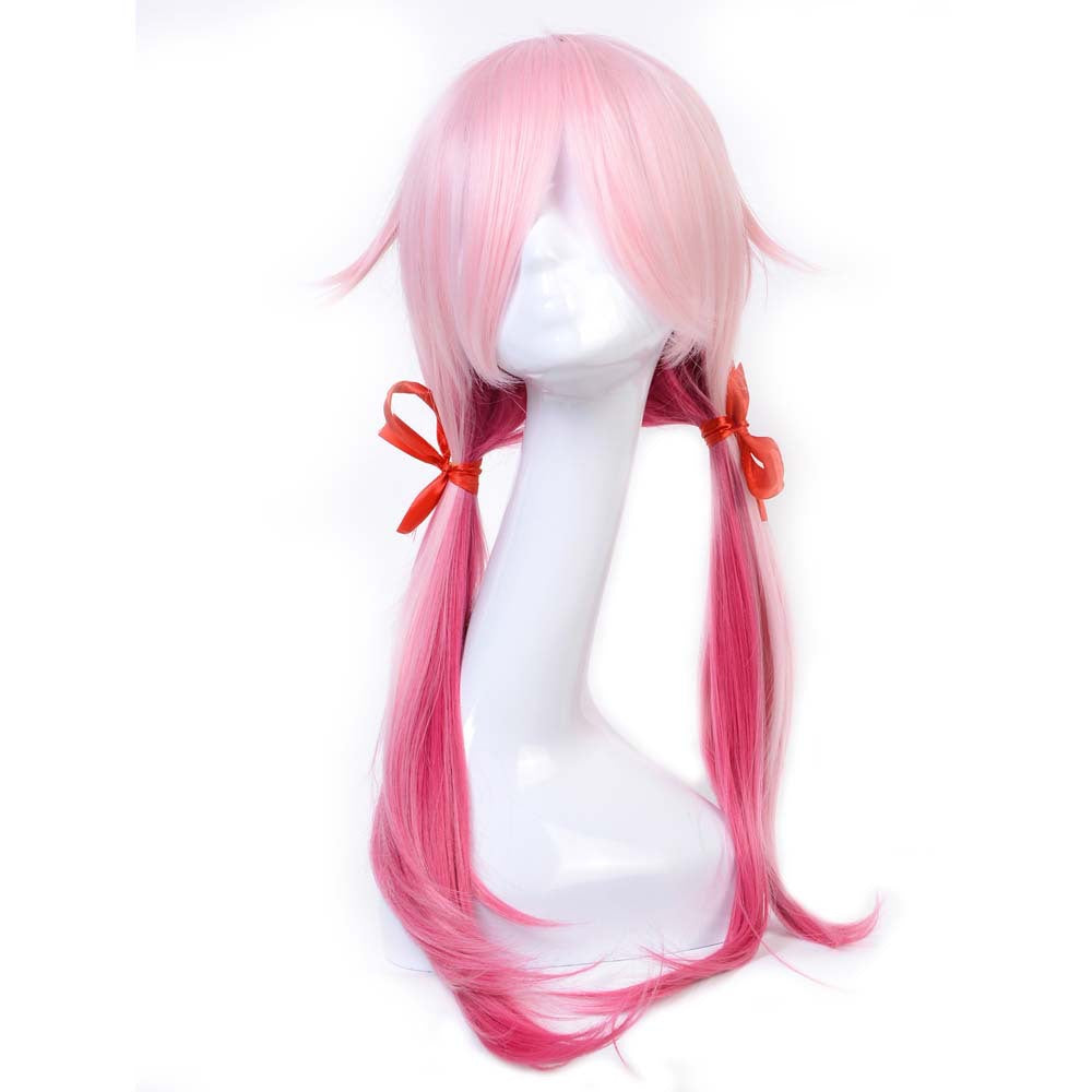 Cosplay动漫粉色双马尾假发