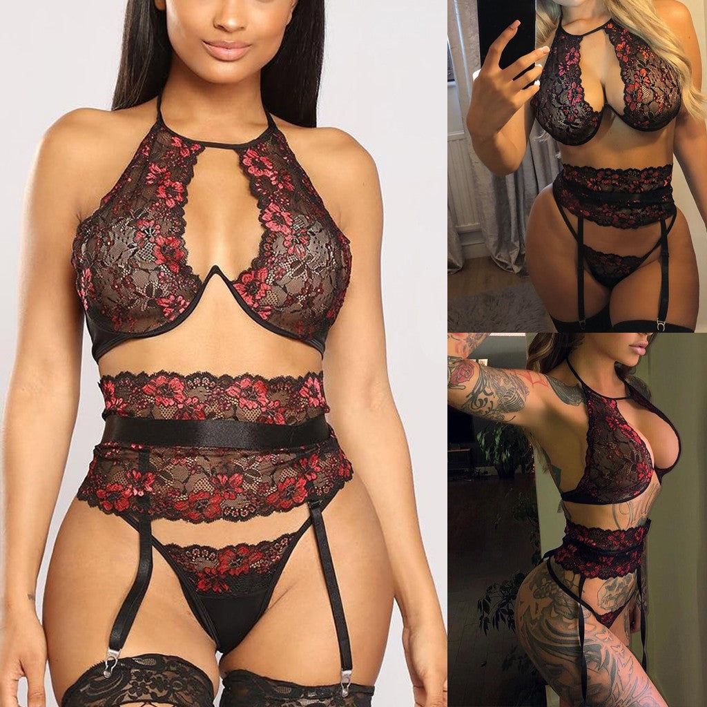 European And American Sexy Stitching Perspective Underwear
