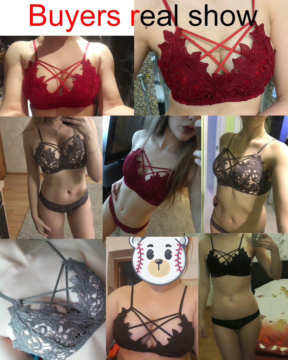 lingerie bra set wire free