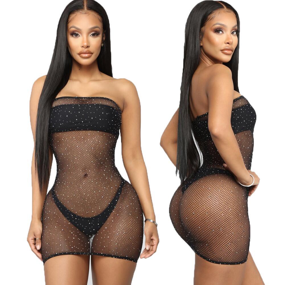 Wrapped Chest Hot Diamond Hot Selling Sexy Lingerie Point Diamond Starry