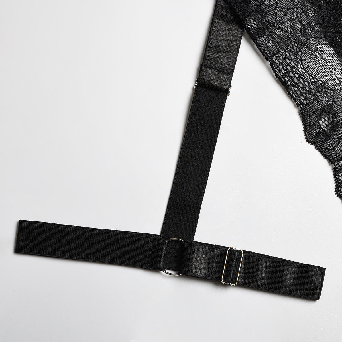 Underwear Bodysuit Lace Sling Creative Stitching With Foot Ring