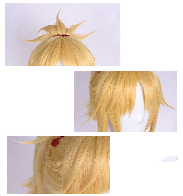 Peluca de cosplay SUNCOS FGO Mordred