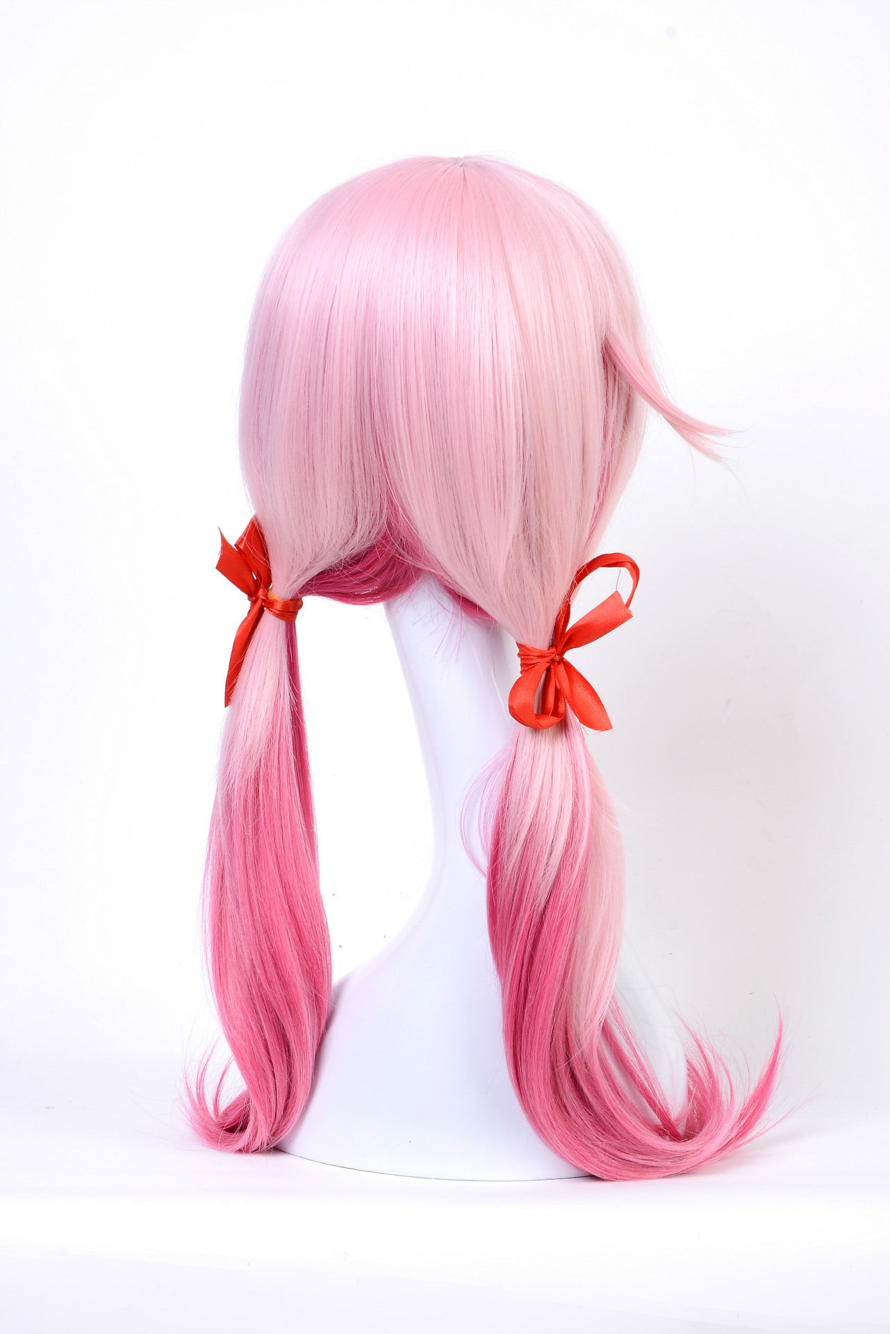 Cosplay动漫粉色双马尾假发