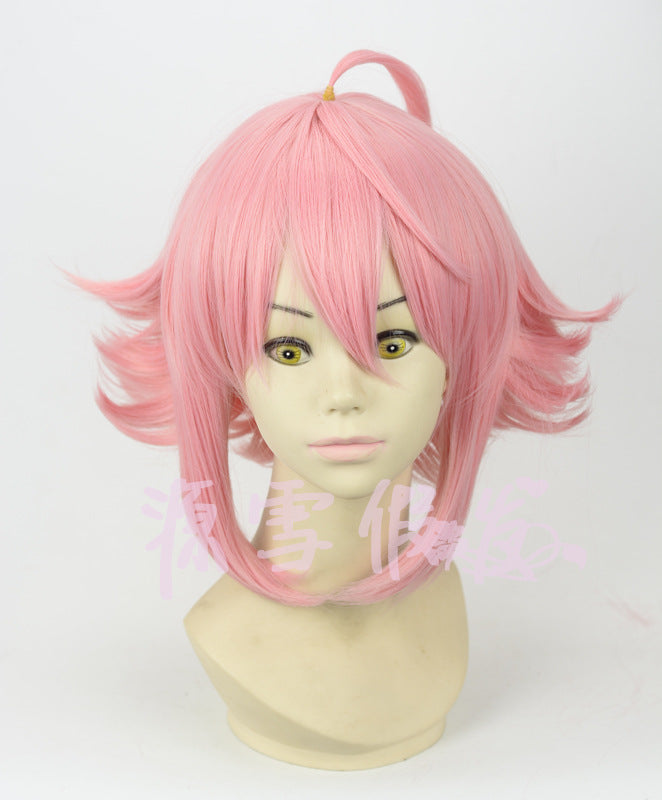 粉色上翘cosplay假发