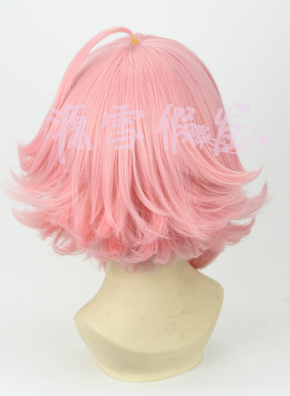 粉色上翘cosplay假发