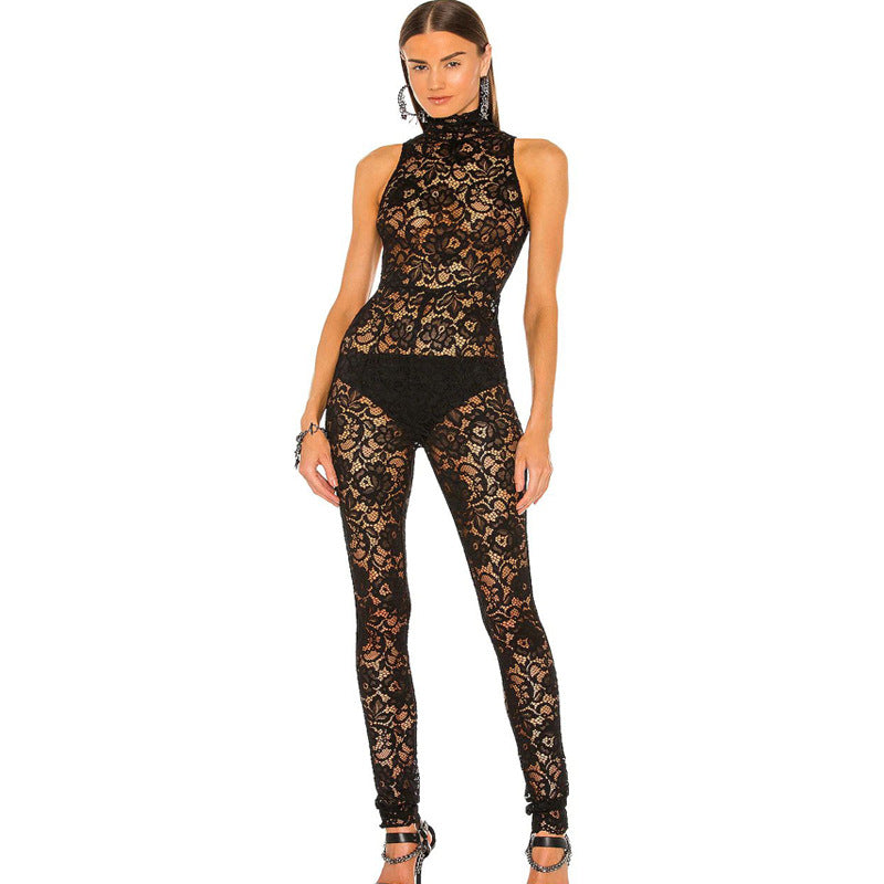 Slim Bodysuit With Rivet Girdle Two-piece Suit