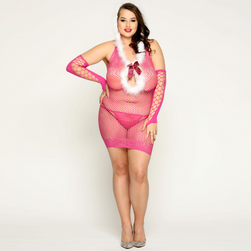 Lencería sexy de talla grande Cosplay de Navidad