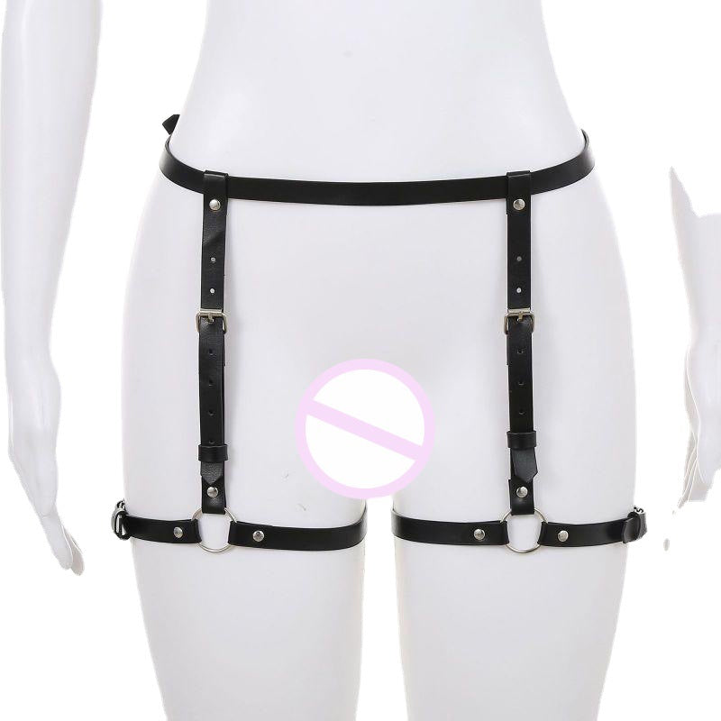 束缚 Bdsm 安全带女性情趣内衣安全带套装